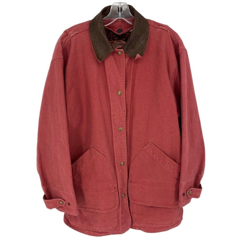 Vintage‎ Early Winters Coat Womens Medium Chore Western Aztec Flannel Lined Red